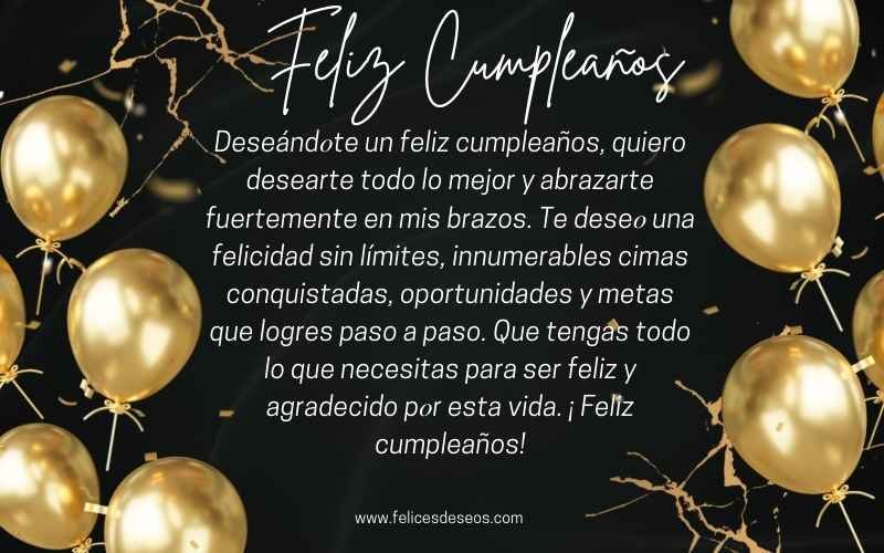 Tarjeta de deseos de feliz cumpleaños